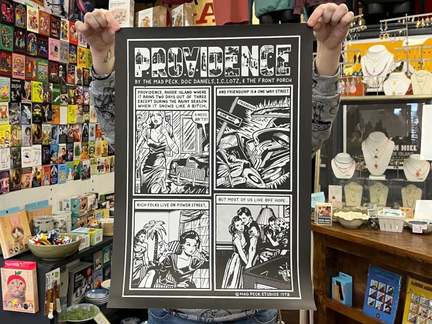 Frog & Toad in Providence is one of the places where you can still find this iconic poster by The Mad Peck.