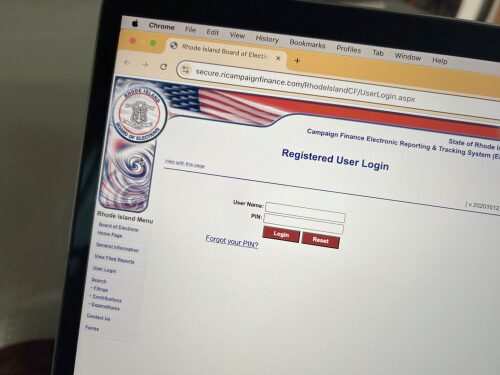 The State of Rhode Island debuted its first electronic campaign finance system in 2002. It’s been using the same software ever since.