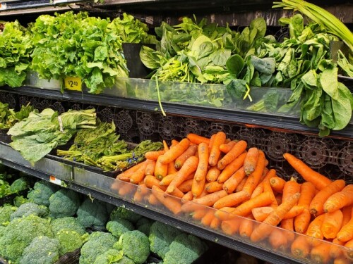 Fresh produce at International Food Zone on Belmont Ave in Springfield, MA. The store accepts SNAP benefits but not the HIP incentive which gives people $20 a month for fresh fruits and vegetables from a participating farmer's market, a reduction from the $40-$80 people could receive last year.