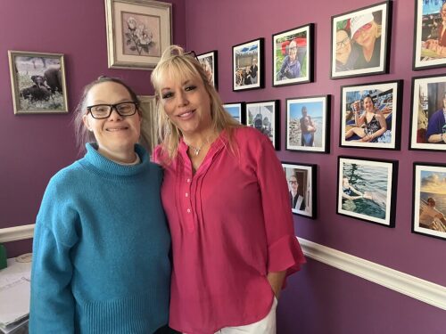 Katherine Thompson, left, is a fully integrated part of Suzy Robertson's family.