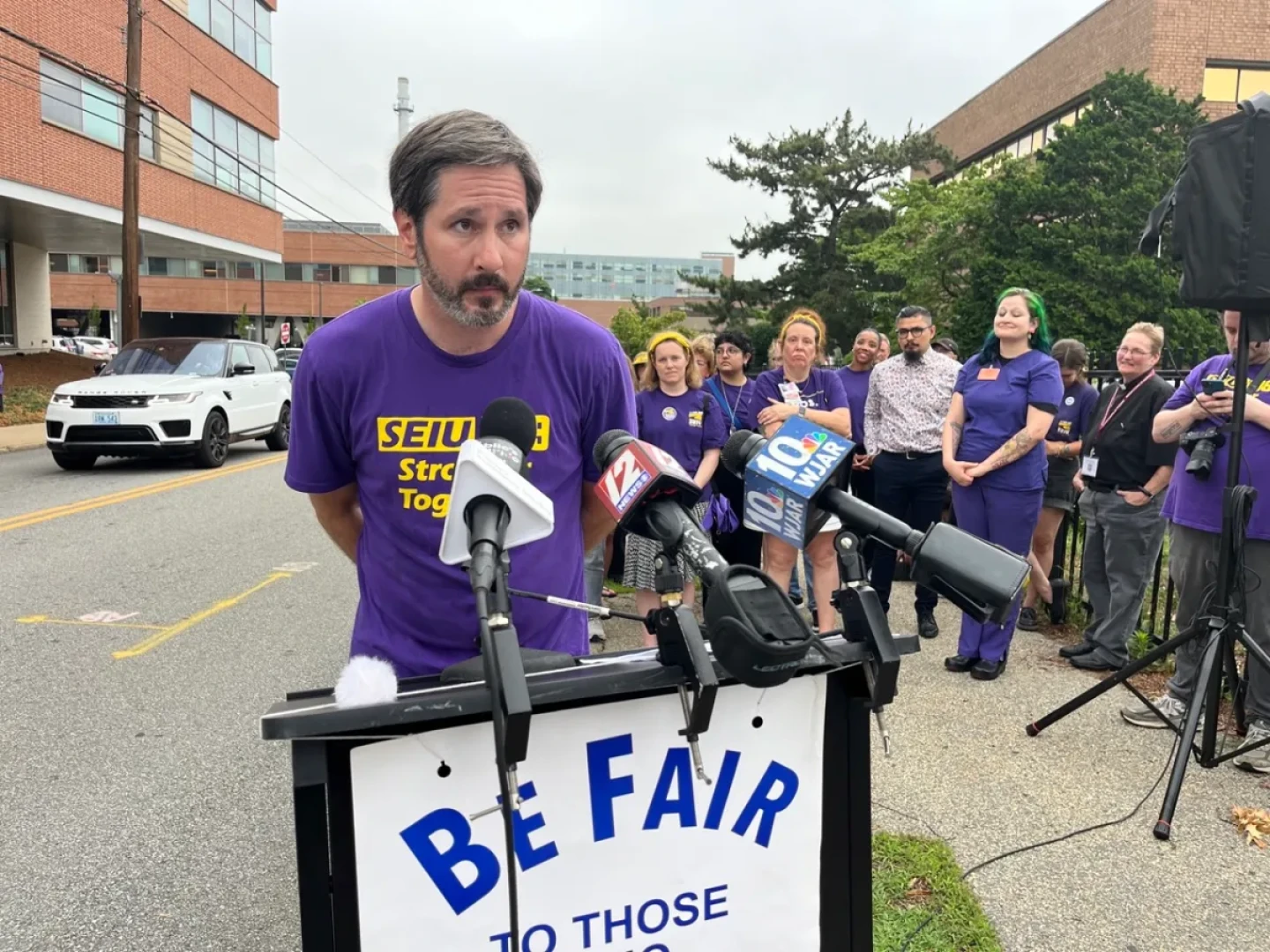 The hospital has closed about 40 psychiatric beds, according to its chief operating officer.