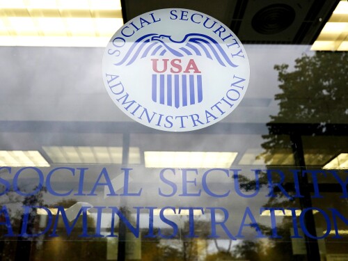 FILE - The Social Security Administration office is seen in Mount Prospect, Ill., Oct. 12, 2022.