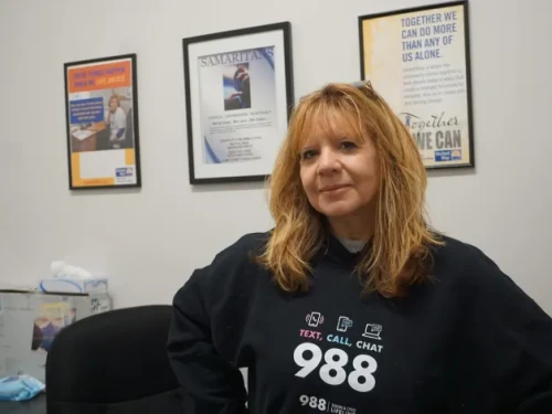 Christine Rizza of Samaritans South Coast said her group is providing operators training in LGBTQ+ issues.