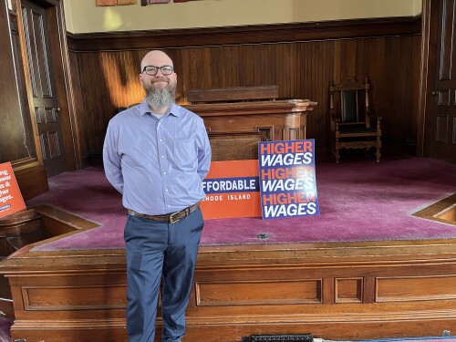 Jesse Martin, chairman of Affordable RI, says many Rhode Islanders are struggling with unaffordable costs.