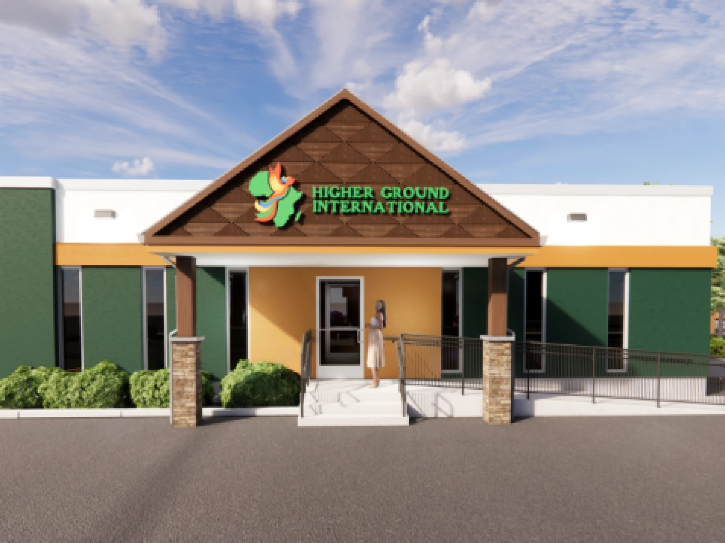 Higher Ground International is opening its new headquarters on Monday.