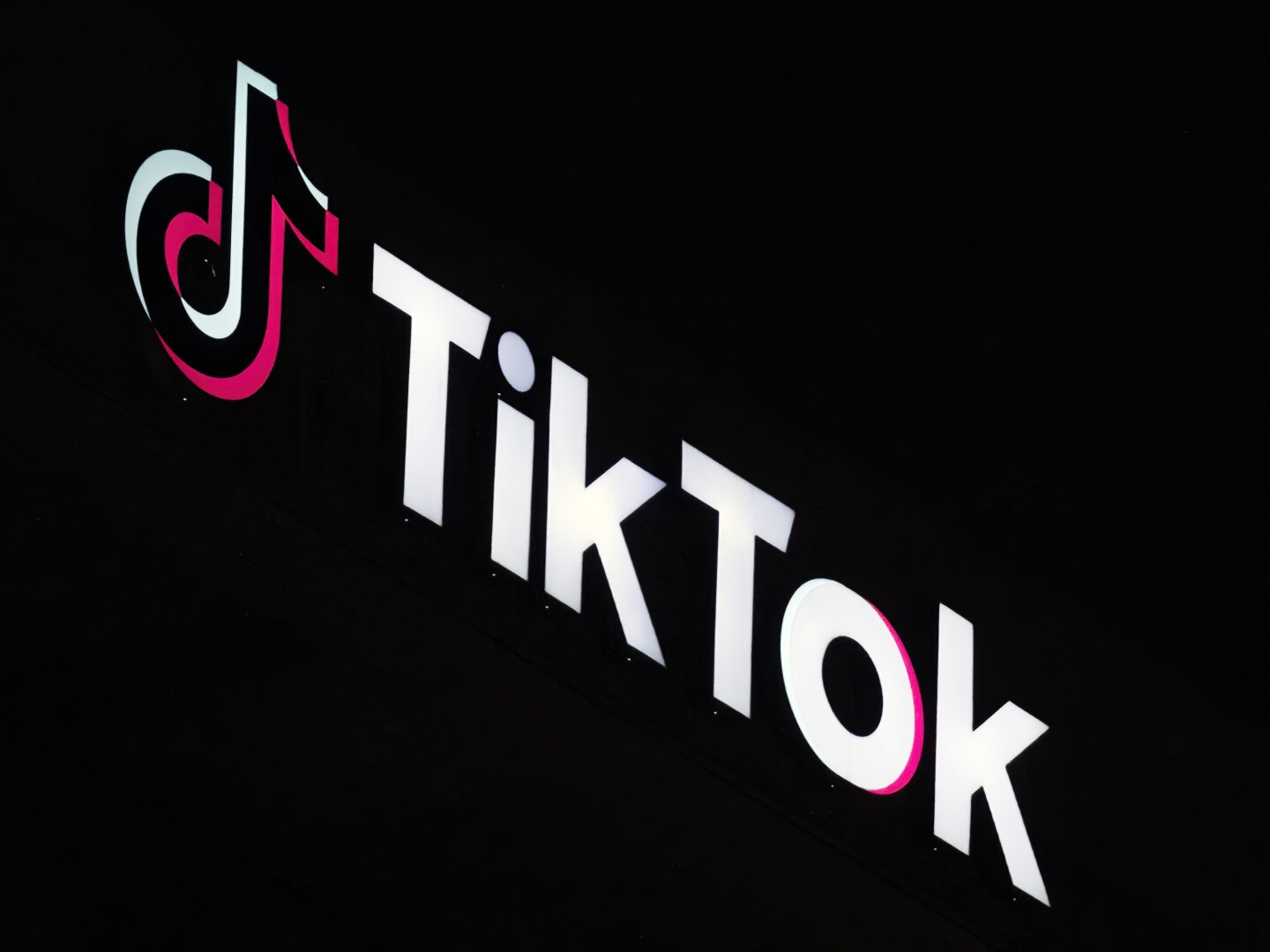 FILE - A TikTok sign is displayed on top of their building in Culver City, Calif., on Dec. 3, 2024.
