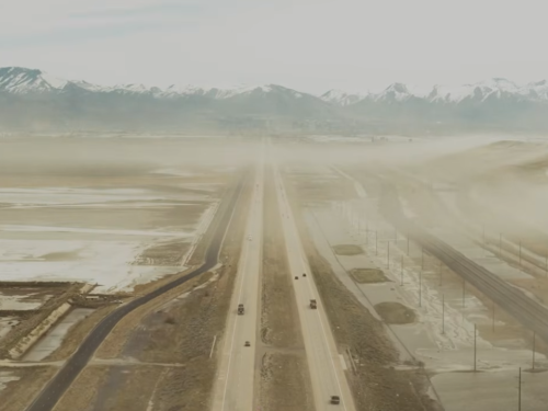 Video still from The Lake, a documentary about responding to the ecological crisis of the Great Salt Lake evaporating