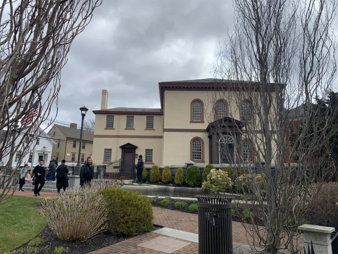Passover tourists at Newport's historic Touro Synagogue.