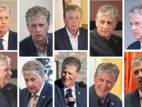 The faces of Rhode Island Gov. Dan McKee.