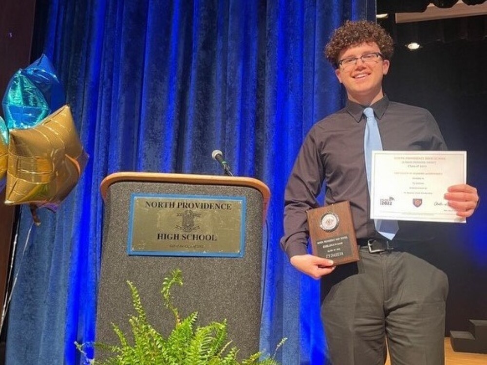 Ty DaSilva overcame depression, earning an Excellence in Choir Award and holding his acceptance letter to The National Thespian Society.