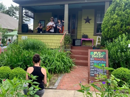 The Whelks performing at Providence Porchfest in 2024. The 2025 Providence Porchfest takes place Saturday, June 7, 12-6 p.m. on the East Side.