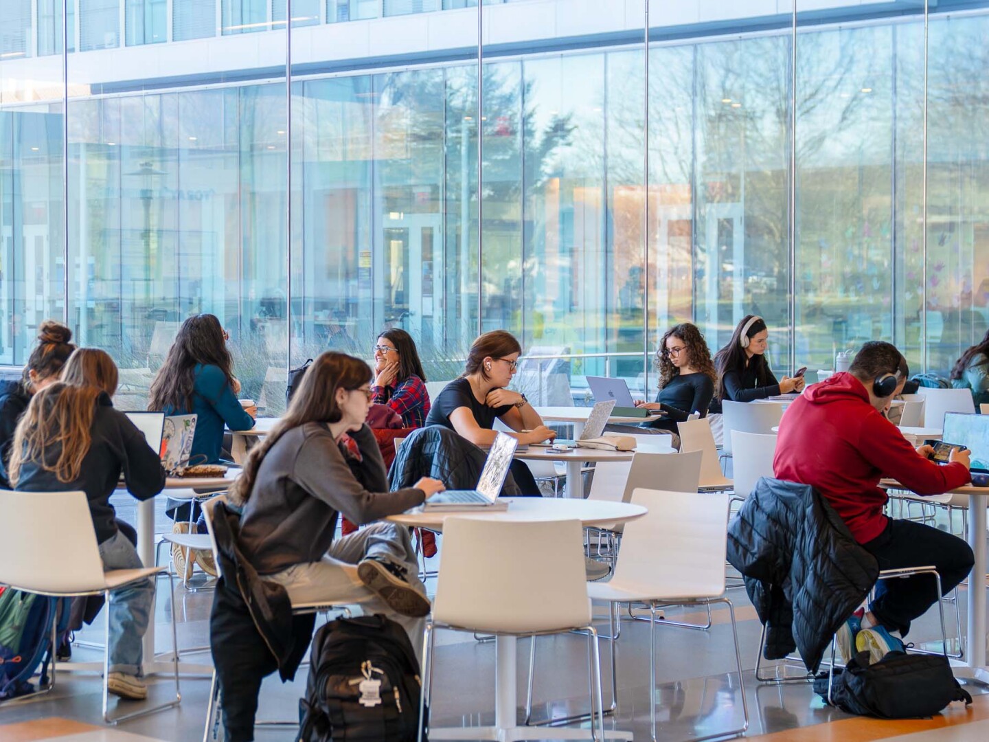 Students study at the University of Rhode Island