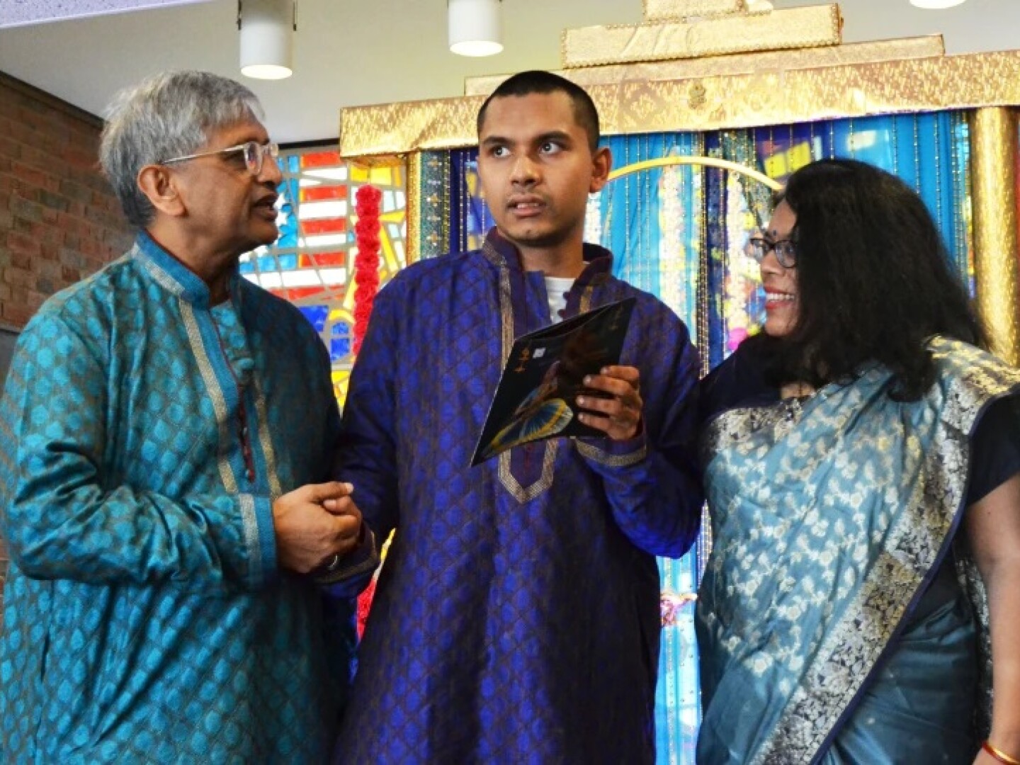 Aloke Roy and his parents attend a dance performance in Lexington.