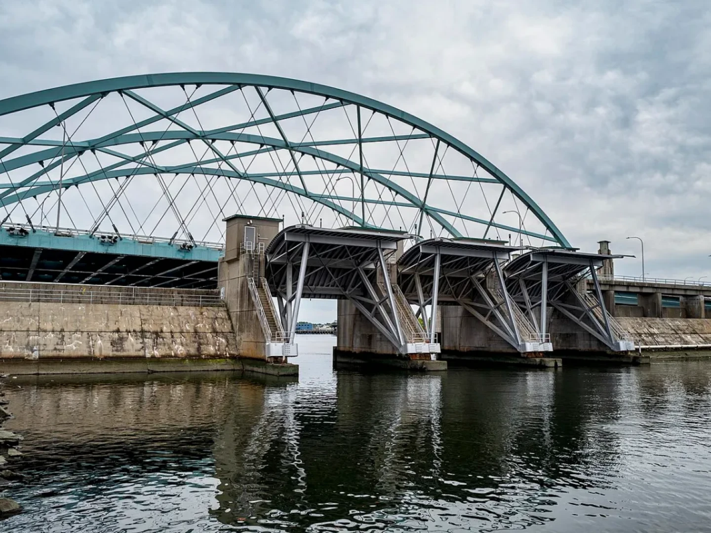 Repairs have been made to the Fox Point Hurricane Barrier in Providence.