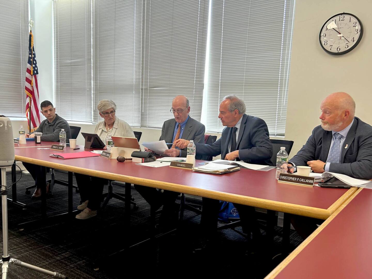 The Rhode Island Ethics Commission meets on Tuesday, May 21, 2025. The panel voted unanimously to formally begin a review of two proposed changes to state ethics rules governing gifts to public officials.